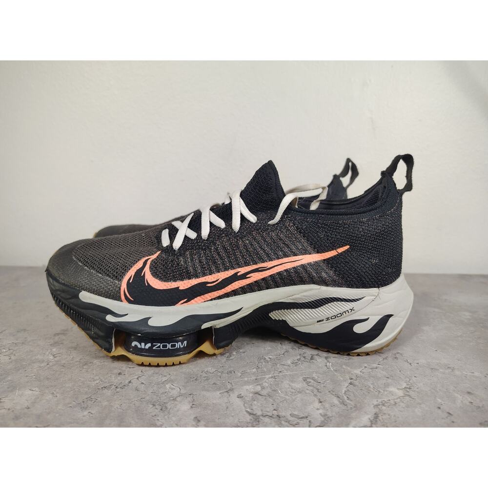 Nike Air Zoom Tempo Next% 2 Shoes Women’s 7.5 Black Flame Swoosh Running Sneaker